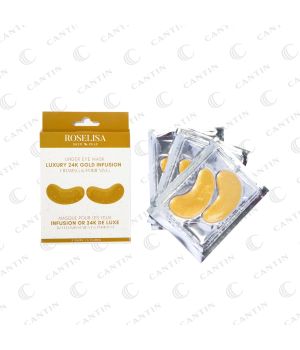 EYE MASKS LUXURY INFUSION 24K GOLD FIRMING AND PURIFYING (3 PAIRS/BTE) ROSELISA