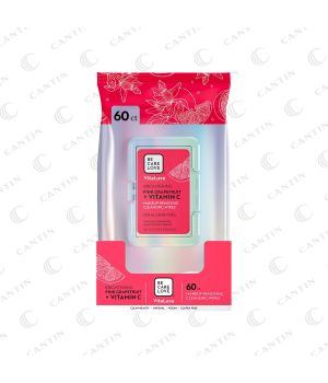 BRIGHTENING GRAPEFRUIT + VITAMINE C MAKEUP REMOVER WIPES 60/pack #BCL67012 VITALUXE