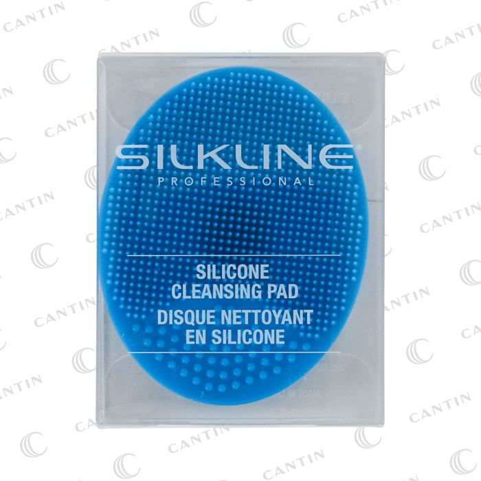 DISQUE NETTOYANT EN SILICONE BLEU FONCÉ SILKLINE