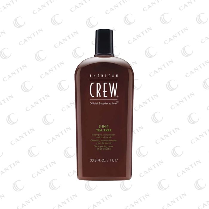 SHAMPOING 3-EN-1 TEA-TREE AMERICAN CREW 1 L