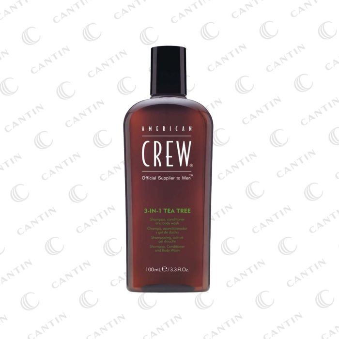 SHAMPOING 3-EN-1 TEA-TREE AMERICAN CREW 100 ML