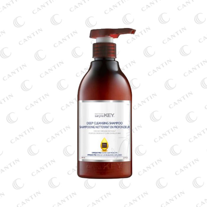 SHAMPOING NETTOYANT PROFONDEUR POUR CHEVEUX ET CUIR CHEVELU GRAS 500ml SARYANA KEY