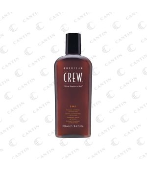 3-IN-1 SHAMPOO AMERICAN CREW 250 ML