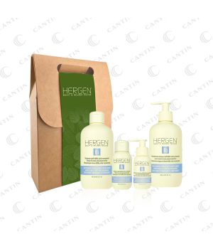 BLUE BOX (SHAMPOO 400ml + 100ml / LEAVE-IN 400ml + 100ml) HERGEN