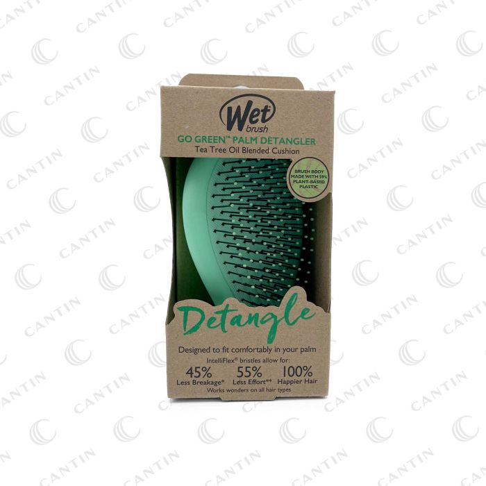 WET BRUSH GO GREEN PALM DETANGLER GREEN #BIO830PDGR