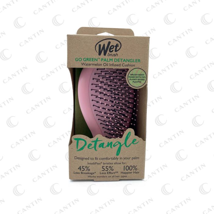 WET BRUSH GO GREEN PALM DETANGLER PINK #BIO830PDPK