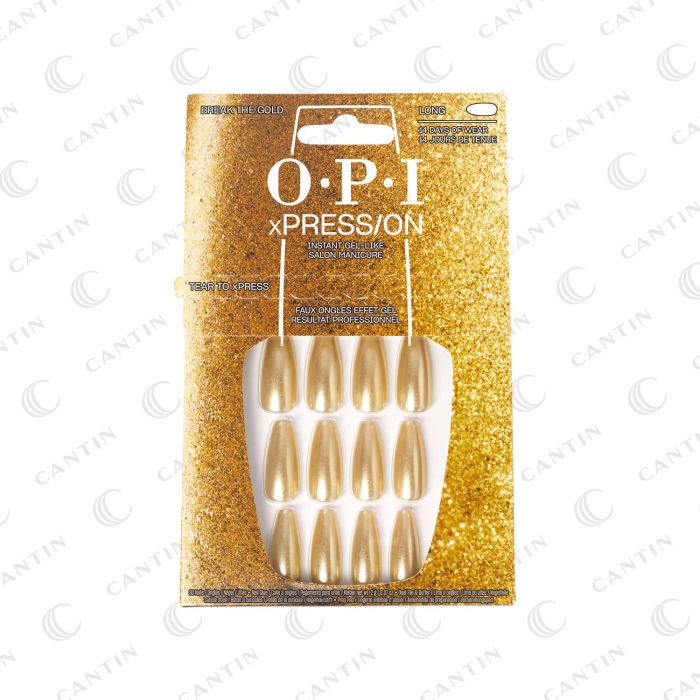 ONGLES ARTIFICIELS - BREAK THE GOLD (LONG/CARRÉ) O.P.I