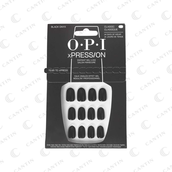 ARTICIFIALS NAILS - BLACK ONYX (CLASSIC/ROUND) O.P.I